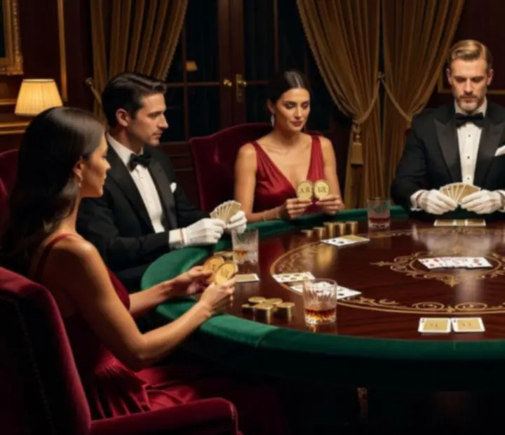Luksusowy pokerowy wieczór z elegancką oprawą
